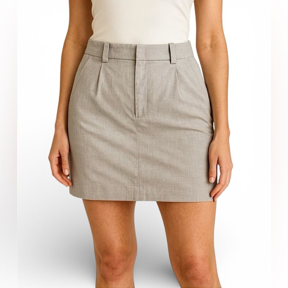 GAP Gray Skirt Office Work Career 10 Stretch Neutral